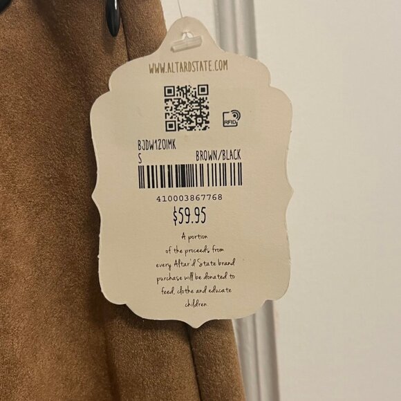 Altar'd State faux suede mini skirt size small - Picture 5 of 6